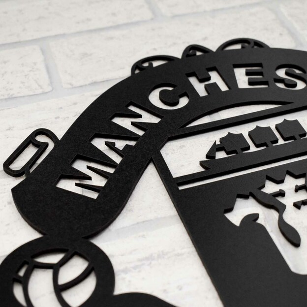 Wooden Wall Art - Manchester United Logo