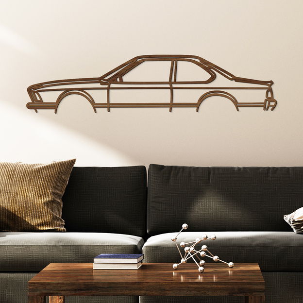 Wooden Car Silhouette Wall Art - BMW 650 CSi