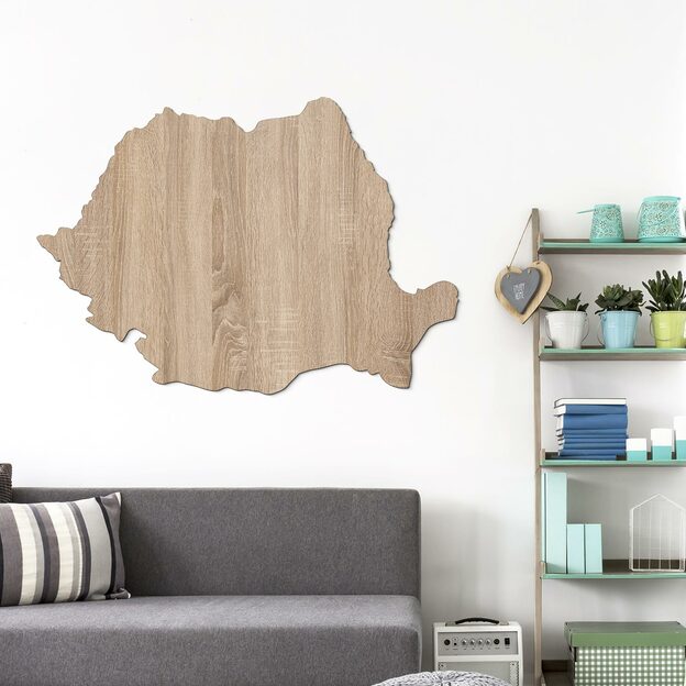 Harta din lemn - România