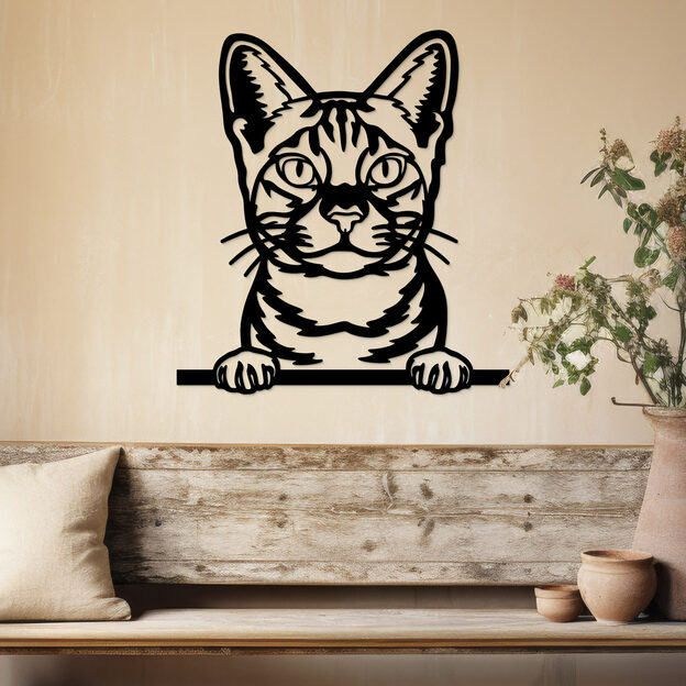 Wooden Wall Art - British Cat