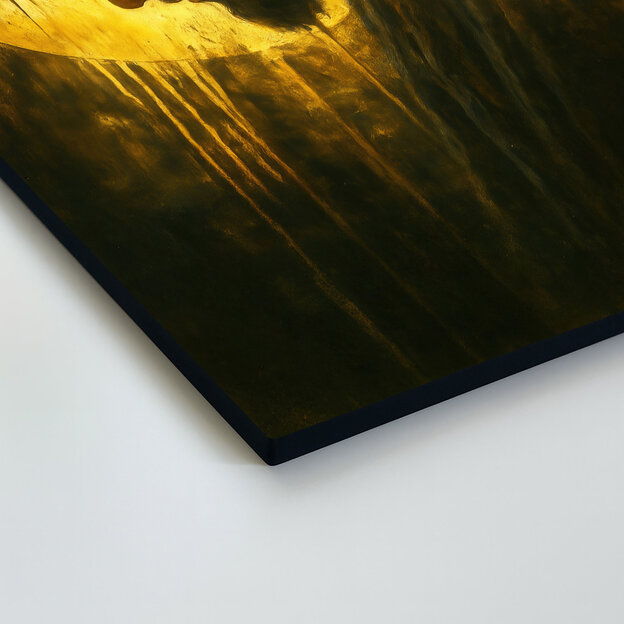 Fából készült kép - Jézus töviskoronával