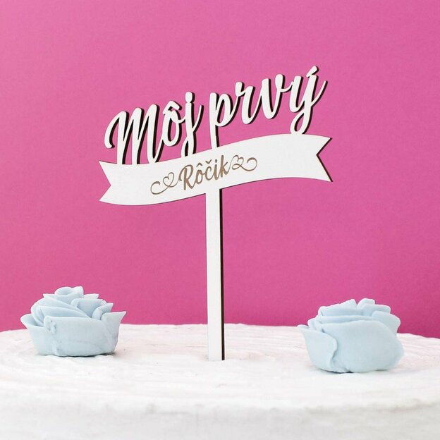 Originálna ozdoba na tortu - Môj prvý rôčik 