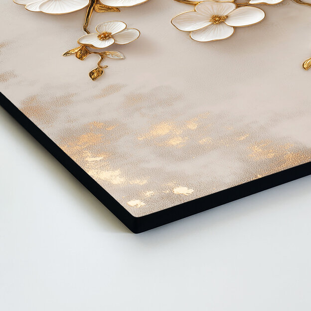 Wooden Wall Art - Golden Branch