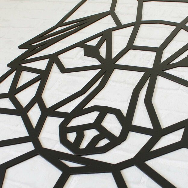Industrial Wall Art - Polygonal Wolf