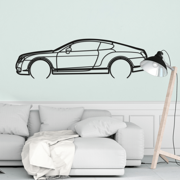 Wooden Wall Art - Bentley Continental GT