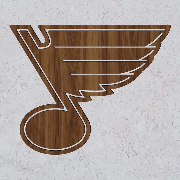 Wooden Hockey Logo - St. Louis Blues