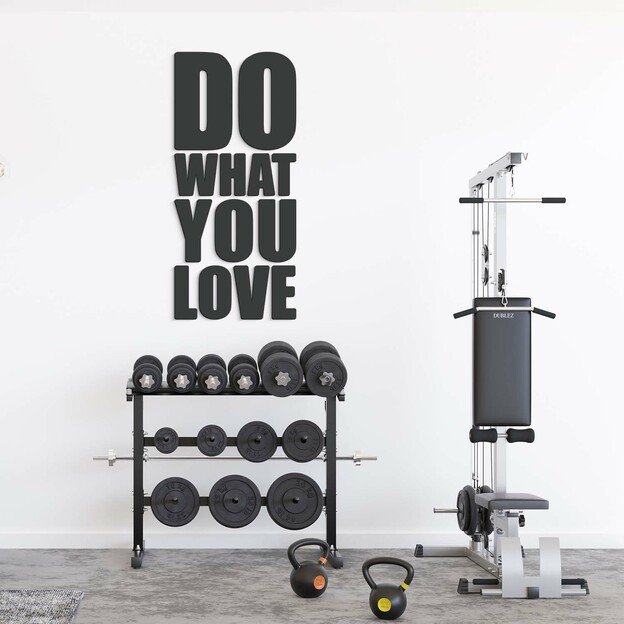 Wooden 3D Wall Sticker - DO WHAT YOU LOVE