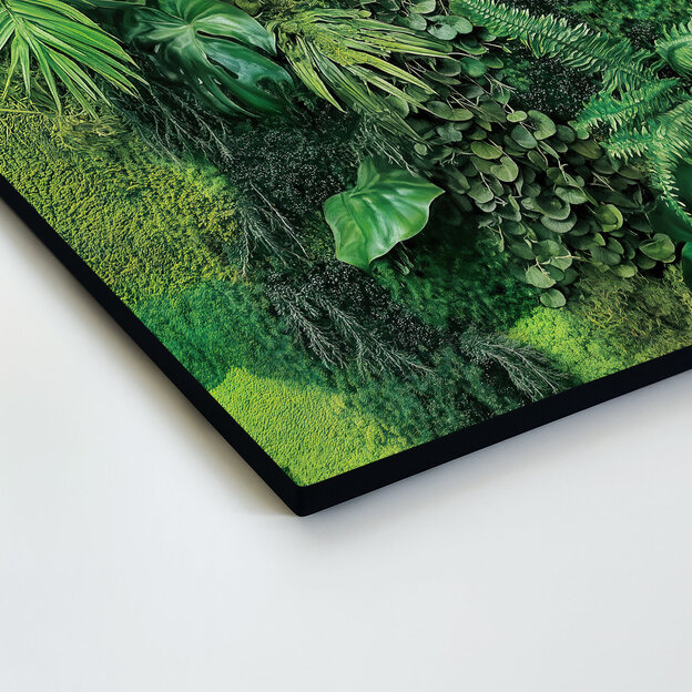 Tablou din lemn cu efect de mușchi - Monstera