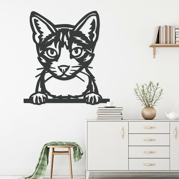 Cut-out 3D Wall Art - Domestic Cat