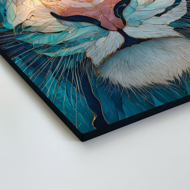 Drevený obraz - Zafírový tiger