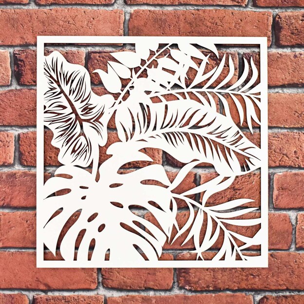 Wooden Wall Art - Plant Leaves
