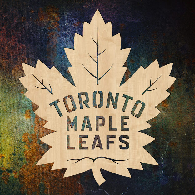 Wooden Wall Art of NHL Logo - Toronto Maple Leafs