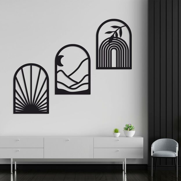 Modern Multi-Part Wall Art - Cycle