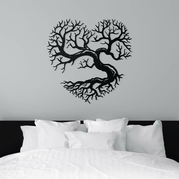 Wooden Picture of a Tree - Heart of Life