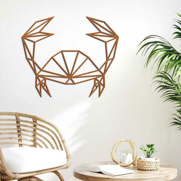 Polygonal Wall Art - Zodiac Sign Cancer