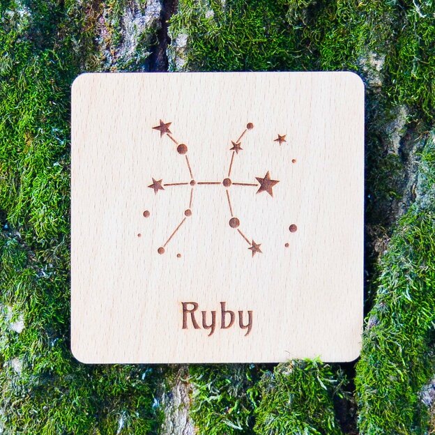 Darček pre kamaráta - Podložka pod pohár znamenie Ryby