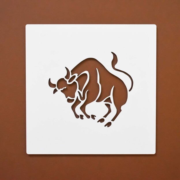 Wooden Wall Art above the Bed - Sign of Taurus