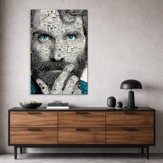 Doodle art obraz - Mapa mysle