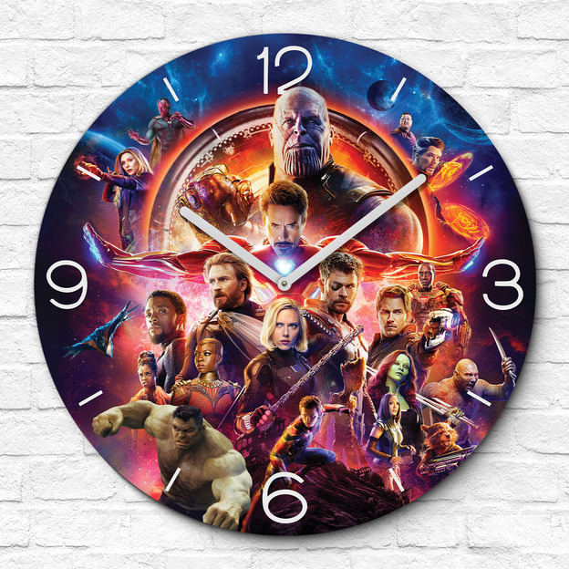 Nástenné hodiny Avengers - Infinity War