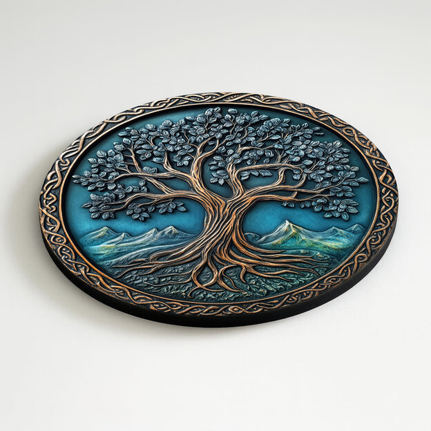 Tablou din lemn - Copacul vieții celtic - Arbor