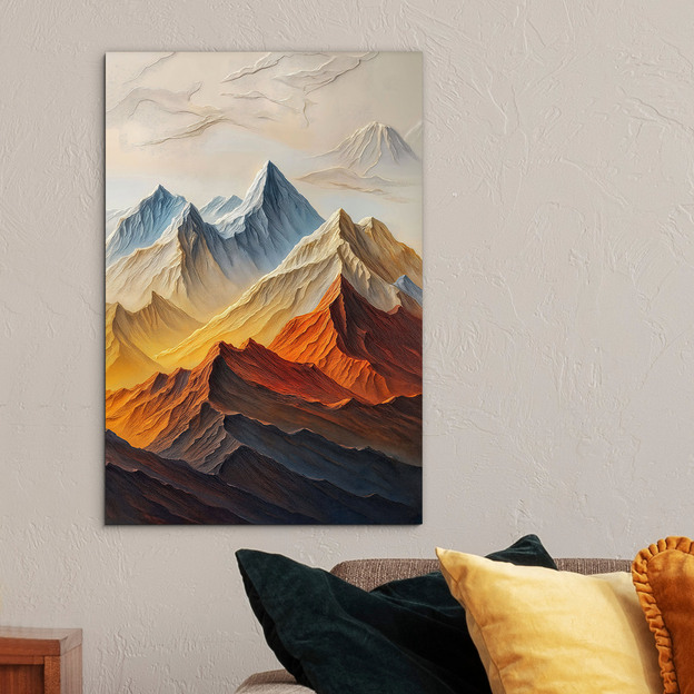 Drevený obraz - Štíty vo farbách