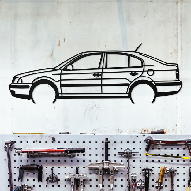 Silhouette din lemn a mașinii - Škoda Octavia