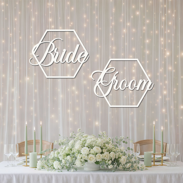Svatební nápisy - Bride a Groom