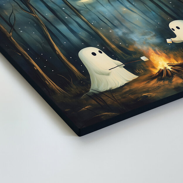 Gyerekeknek szánt Halloween kép – Szellemek az erdőben