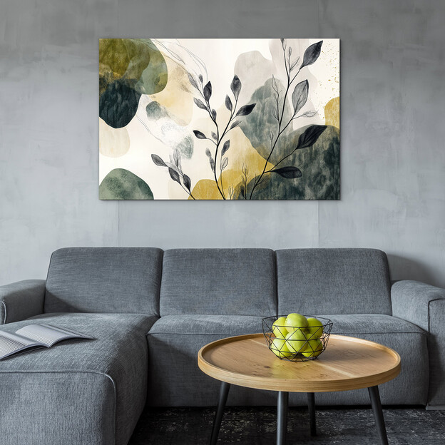 Absztrakt kép - Levél a ködben