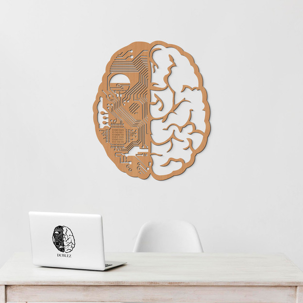 Gift for a IT Geek - Wall Art Brain Ai