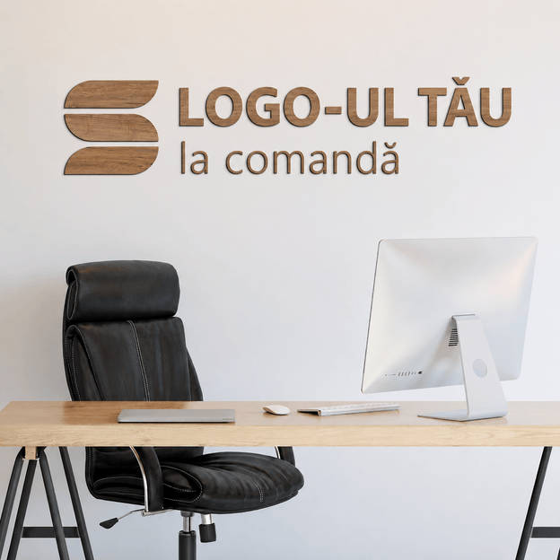 Logo 3D pe perete - realizare la comandă