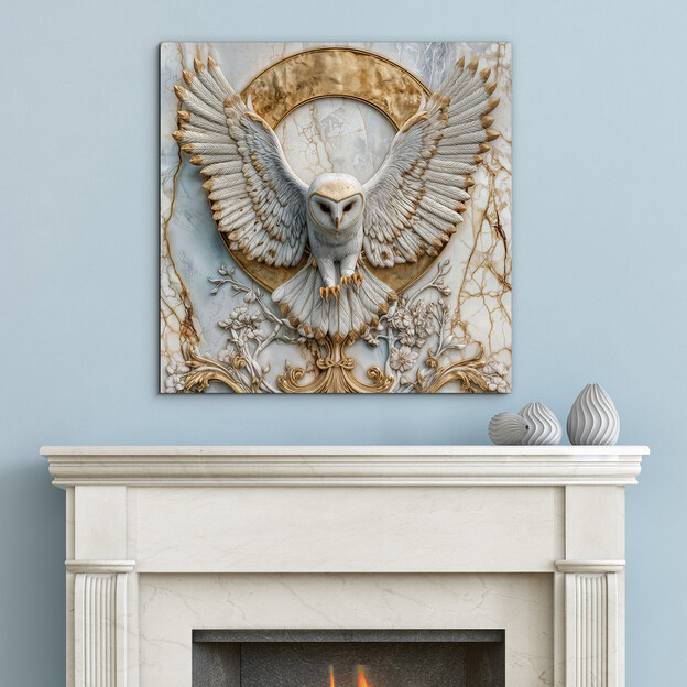 Luxury owl painting