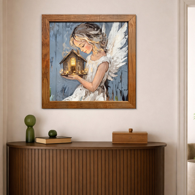 Angel picture on the wall - Heart of the home