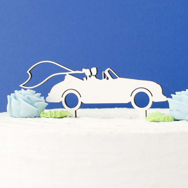 Svadobný zápich do torty - Auto