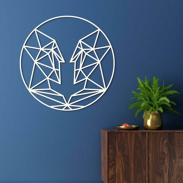 Polygonal Wall Art - Zodiac Sign Gemini