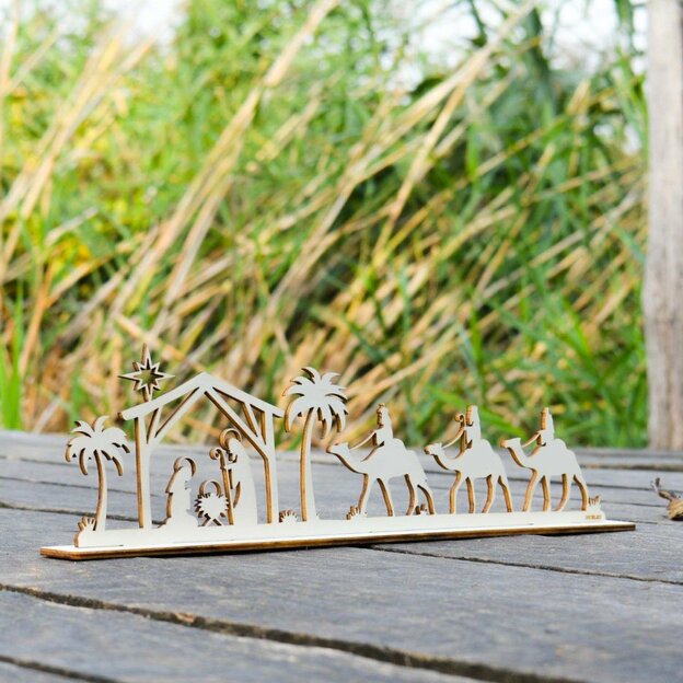 Drevený Betlehem pod stromček