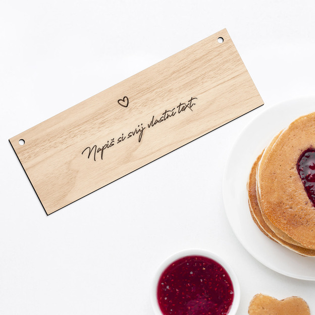 Dřevěná tabulka s vlastním textem na míru