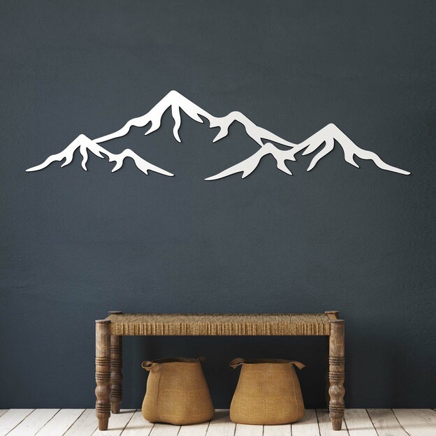 Wooden Wall Art - Mountains