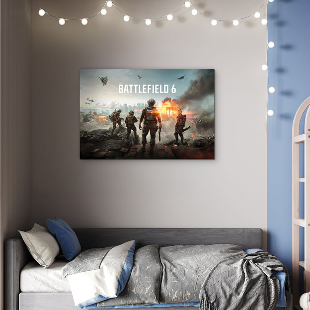 Dřevěný obraz z hry - Battlefield 6