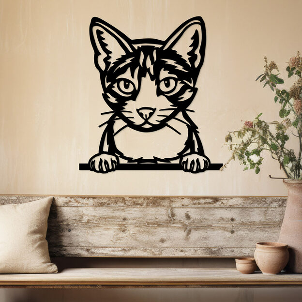 Cut-out 3D Wall Art - Domestic Cat