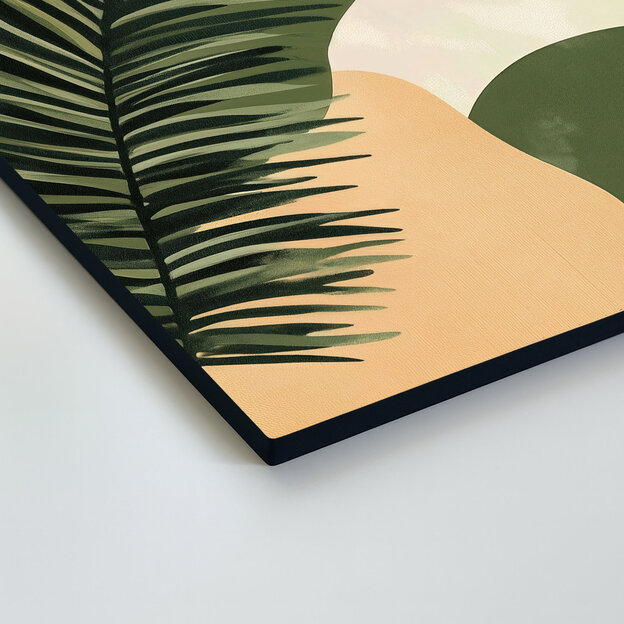 Minimalist painting - Palm leaf