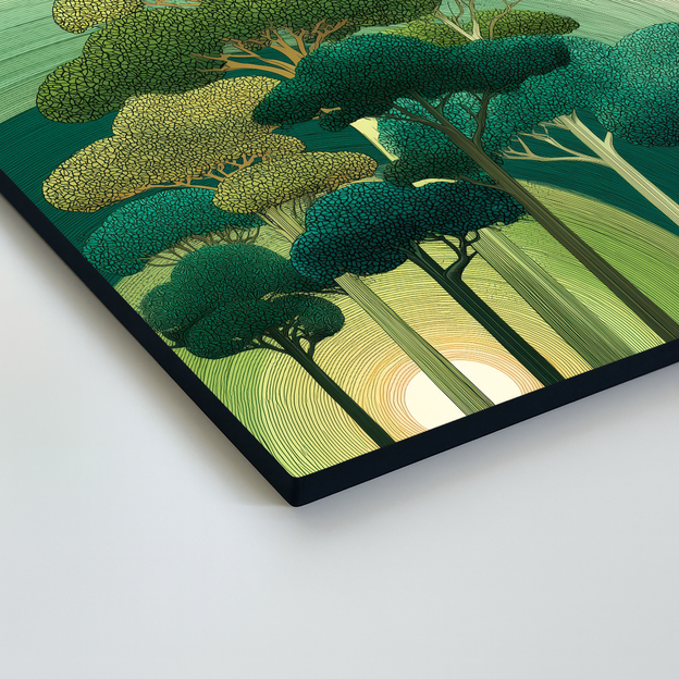 Moderný umelecký obraz - Dotyk lesa