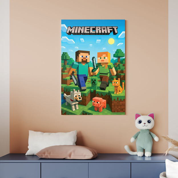 Gyerek színes kép - Minecraft