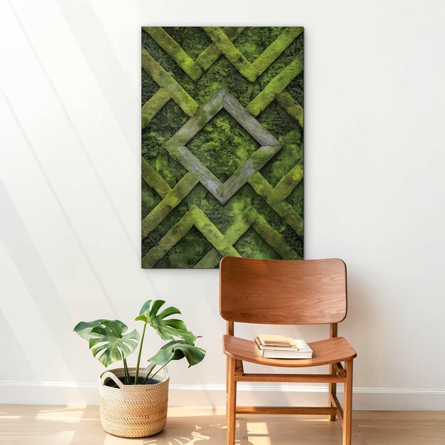 Wall Decoration - Geometric Moss