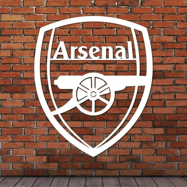 Wooden Football Club Logo - Arsenal