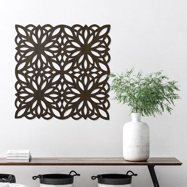 Wooden Wall Ornament - Flowers