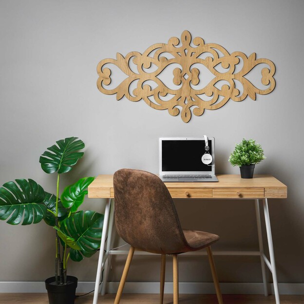 Wooden Baroque wall ornament