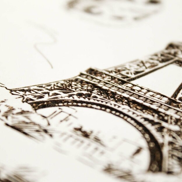 Wooden 3D Picture for Apartment - Paris