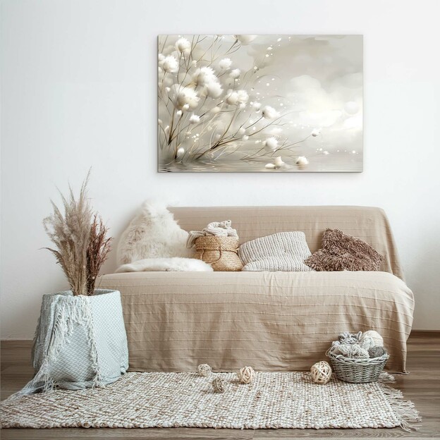 Colorful Wall Art on Wood - Cotton