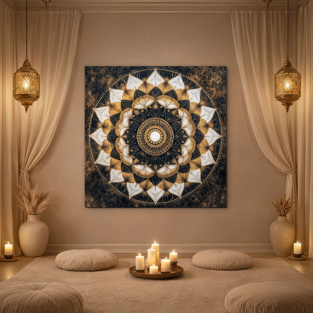 Square mandala image - Star of the Orient